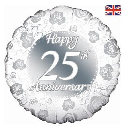 18'' Foil 25th Happy Anniversary