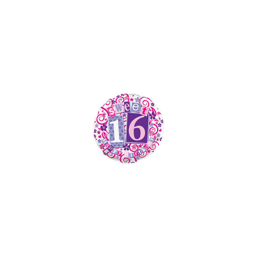 18'' Sweet 16 Happy Birthday Foil Balloon