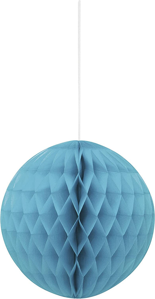 Teal Paper Honeycomb Ball Decoration