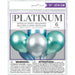 Blue, Green & Silver Platinum 11'' Latex Balloons, 6pk - Assorted