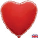 18'' Packaged Heart Red Foil Balloon