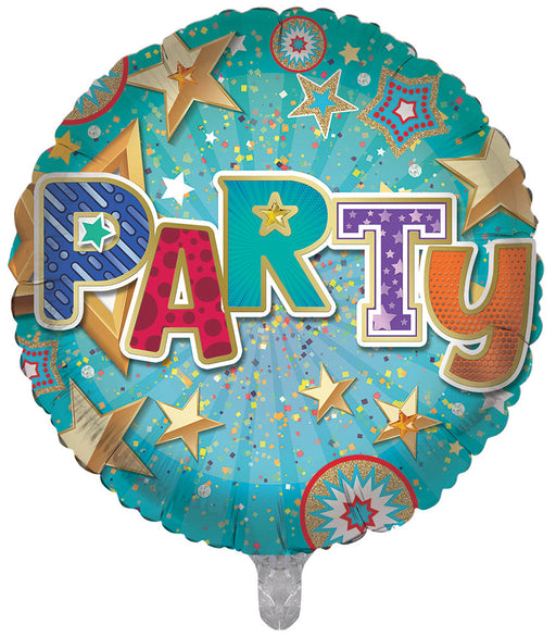 Party Stars 18 Inch Foil Balloon
