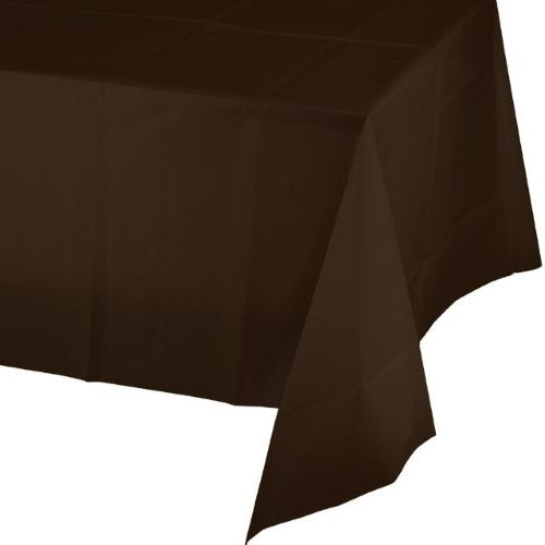 Plastic Tablecover, Brown, 54'' X 108''