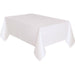 White Plastic Party Table Cover
