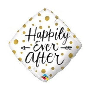 18'' Gold Dots Happily Ever After