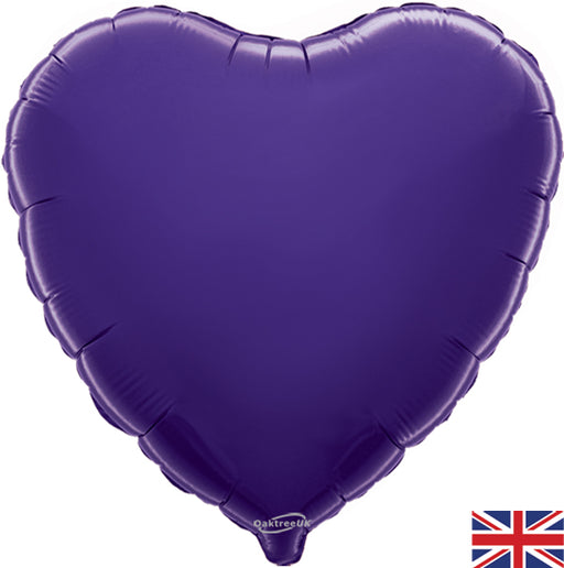 18'' Packaged Purple Heart Foil Balloon