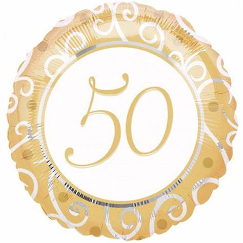 18'' Foil 50th Anniversary