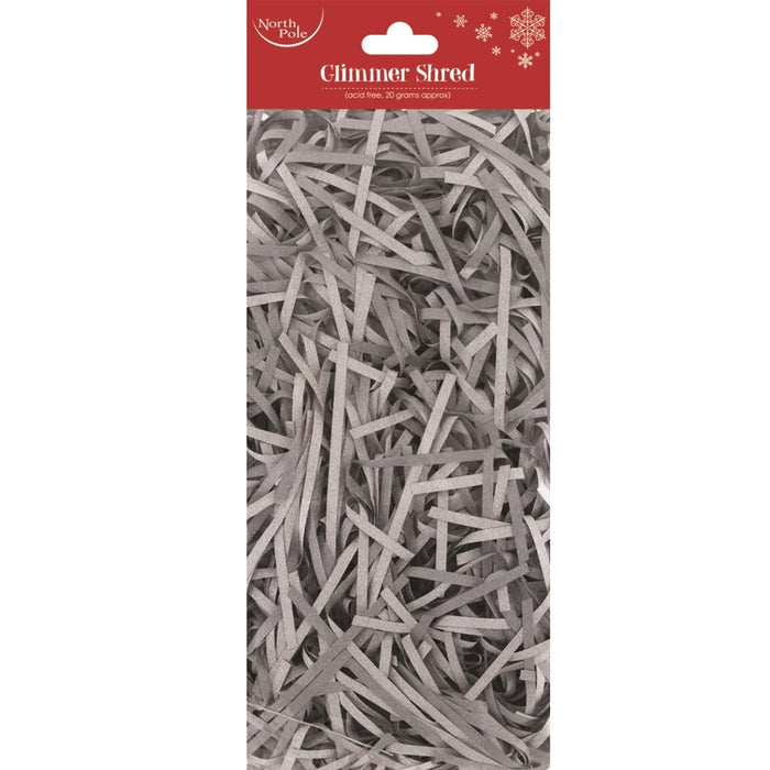Shredded Silver Glimmer Tissue Paper