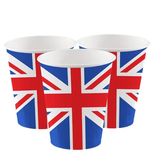 Union Jack Paper Cups 8pk