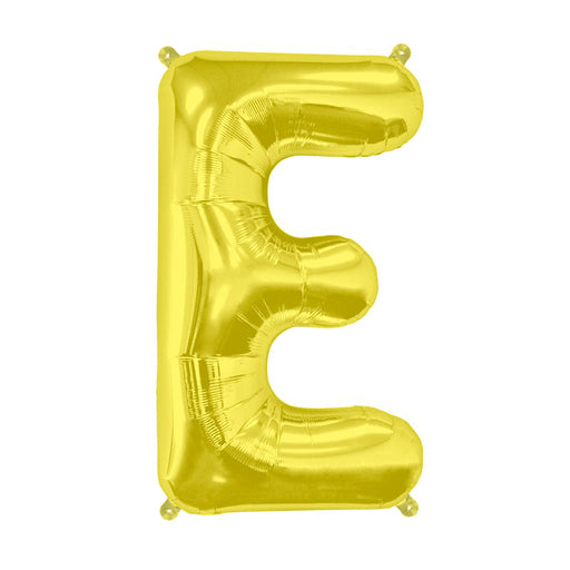 34'' Super Shape Foil Letter E - Gold