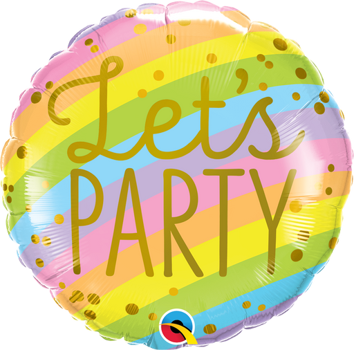 Lets Party Rainbow 18'' Round Foil