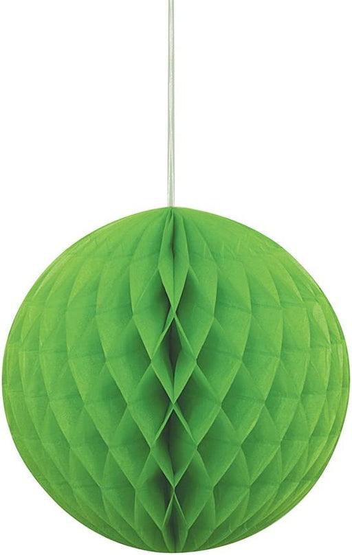Lime Green Paper Honeycomb Ball Decoration