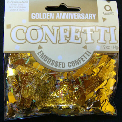 Golden Anniversary Confetti 14g