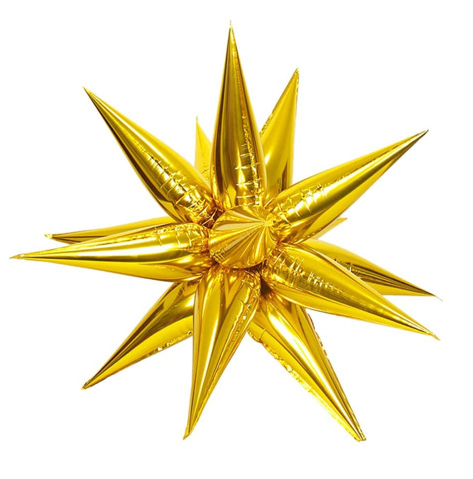 Boom Party Foil Balloon 26" Gold Exploding Star
