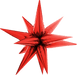 Boom Party Foil Balloon 26" Red Exploding Star
