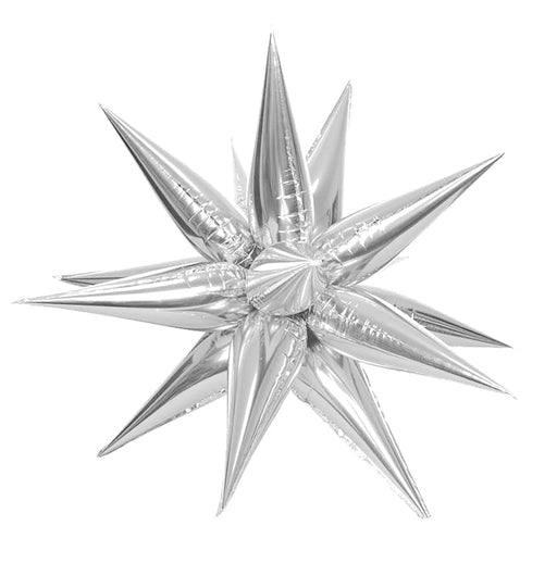 Boom Party Foil Balloon 40" Silver Exploding Star