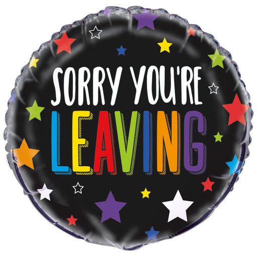 Sorry You'Re Leaving Round Foil Balloon 18''