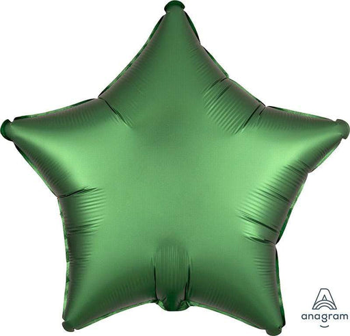 18 Inch Satin Luxe Emerald Star Balloon (Flat)