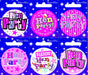 Hen Party Mixed Small Round Badges 6pk
