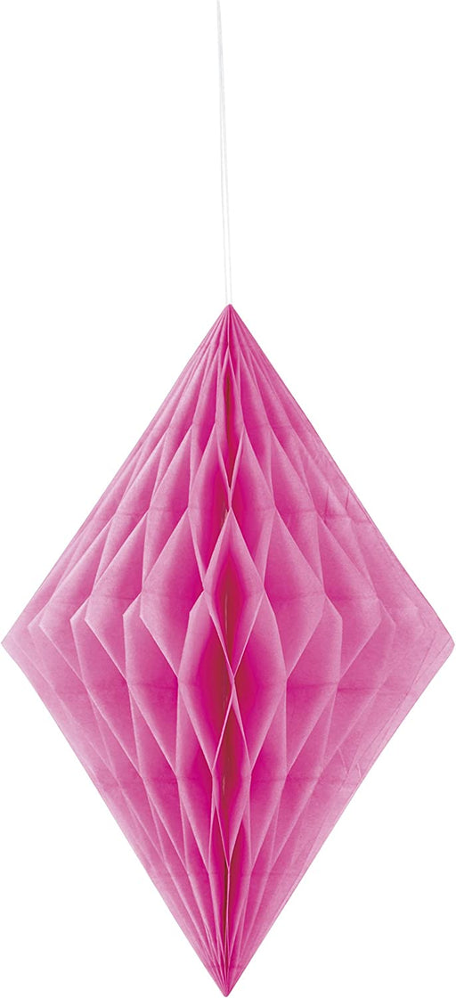 Hot Pink Diamond Honeycomb Decoration