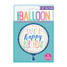 Silver Style Happy Birthday Foil Balloon 18"