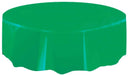 Emerald Green Round Plastic Tablecover 213 Dia