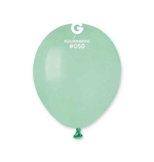 Gemar Latex Balloons 5 Inch (50pk) Macaron Aquamarine Balloons #050