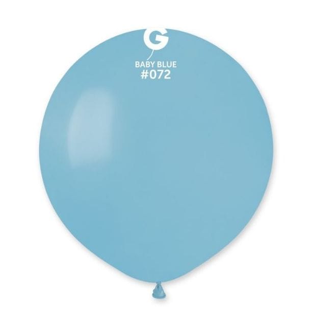 Gemar Latex Balloons 19 Inch (25pk) Macaron Baby Blue Balloons #072