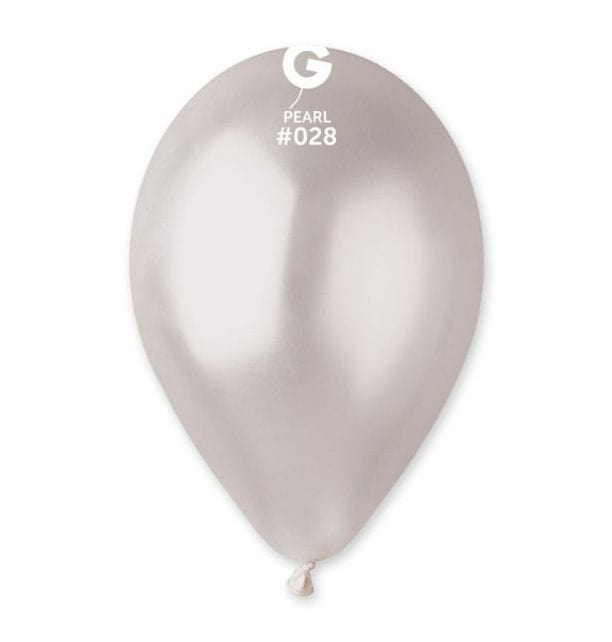 Gemar Latex Balloons 13 Inch (50pk) Metallic Peral Balloons #028