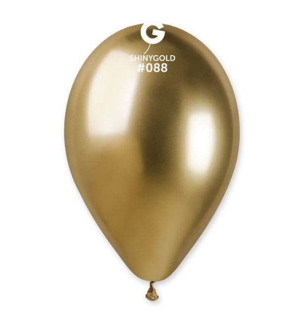 Gemar Latex Balloons 13 Inch (50pk) Shiny Gold Balloons #088