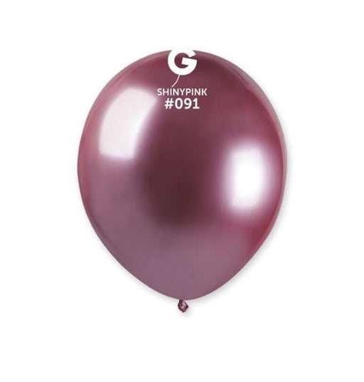 Gemar Latex Balloons 5 Inch (50pk) Shiny Pink Balloons #091