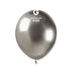 Gemar Latex Balloons 5 Inch (50pk) Shiny Silver Balloons #089