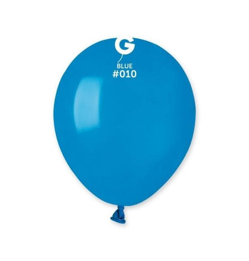 Gemar Latex Balloons 5 Inch (50pk) Standard Blue Balloons #010