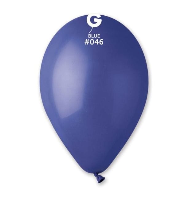 Gemar Latex Balloons 13 Inch (50pk) Standard Blue Balloons #046