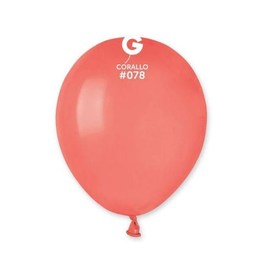 Gemar Latex Balloons 5 Inch (50pk) Standard Coral Balloons #078