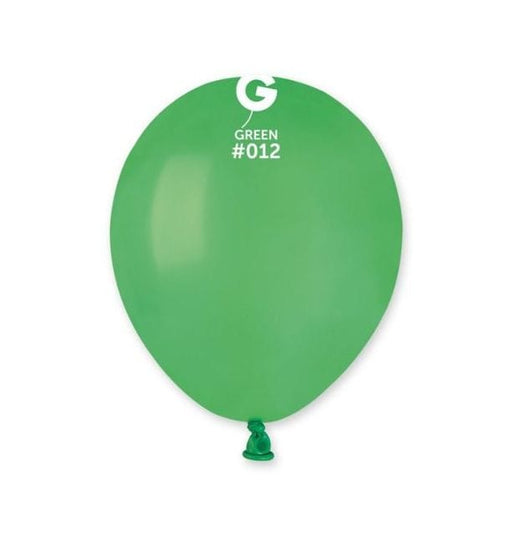 Gemar Latex Balloons 5 Inch (50pk) Standard Green Balloons #012