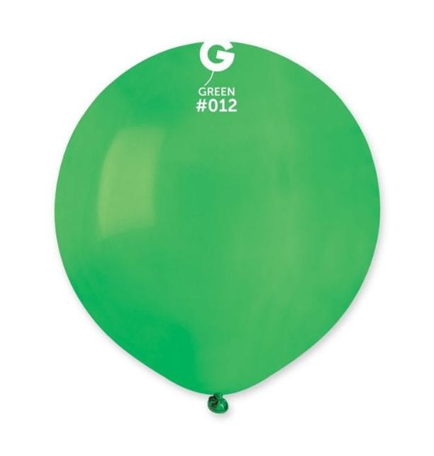 Gemar Latex Balloons 19 Inch (25pk) Standard Green Balloons #012