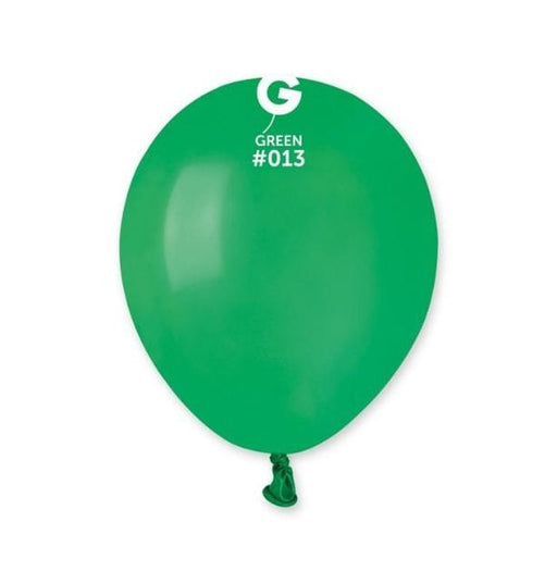 Gemar Latex Balloons 5 Inch (50pk) Standard Green Balloons #013