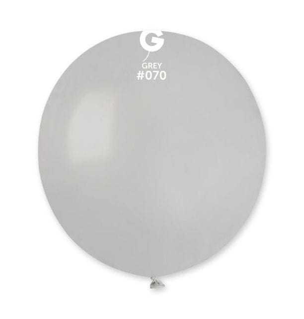 Gemar Latex Balloons 19 Inch (25pk) Standard Grey Balloons #070