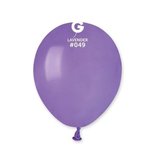 Gemar Latex Balloons 5 Inch (50pk) Standard Lavender Balloons #049
