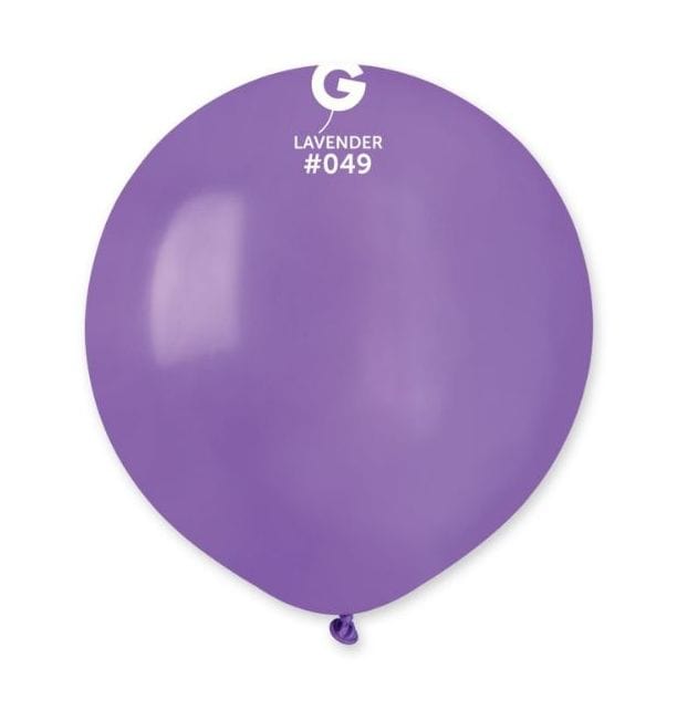 Gemar Latex Balloons 19 Inch (25pk) Standard Lavender Balloons #049