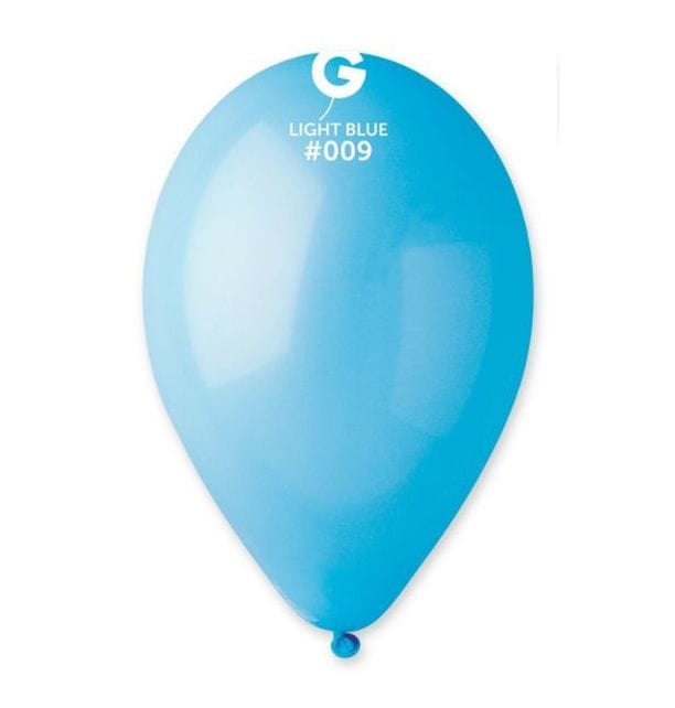 Gemar Latex Balloons 13 Inch (50pk) Standard Light Blue Balloons #009