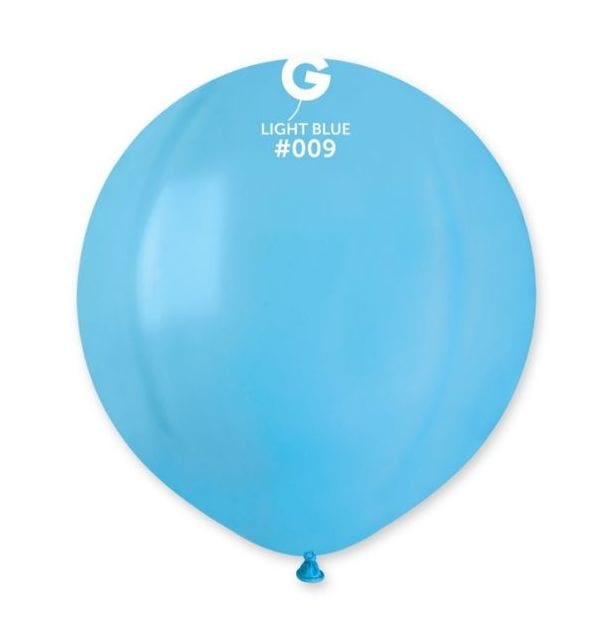 Gemar Latex Balloons 19 Inch (25pk) Standard Light Blue Balloons #009