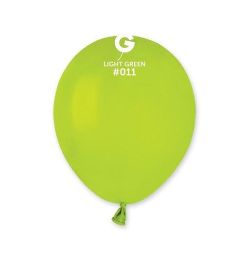 Gemar Latex Balloons 5 Inch (50pk) Standard Light Green Balloons #011