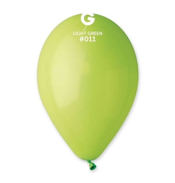 Gemar Latex Balloons 13 Inch (50pk) Standard Light Green Balloons #011