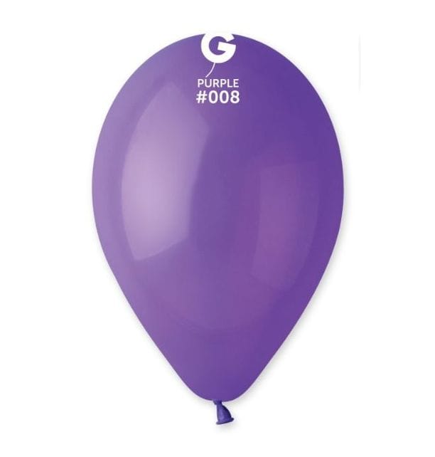 Gemar Latex Balloons 13 Inch (50pk) Standard Purple Balloons #008