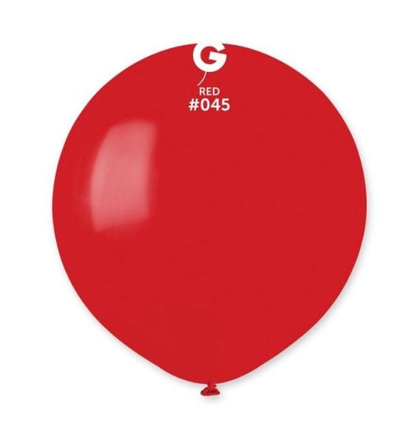 Gemar Latex Balloons 19 Inch (25pk) Standard Red Balloons #045