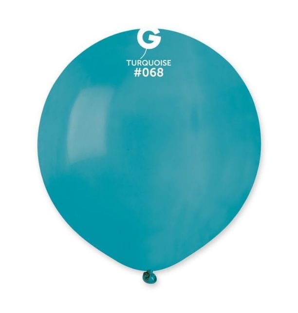 Gemar Latex Balloons 19 Inch (25pk) Standard Turquoise Balloons #068