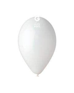 Gemar Latex Balloons 13 Inch (50pk) Standard White Balloons #001