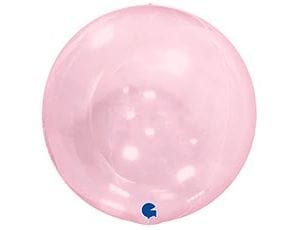 Grabo 15'' Clear Pink Round Globe Balloon